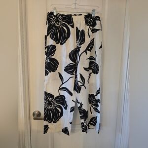 Floral Pants Minimalist Linen Resort Cruise Coastal Quiet Luxury